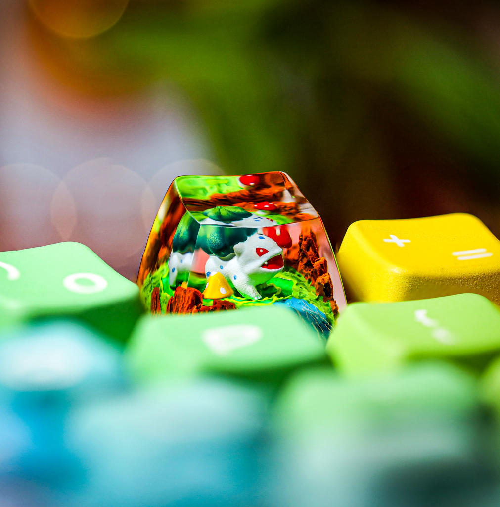 Bulbasaur Artisan Keycap 3 Bulbasaur Artisan Keycap