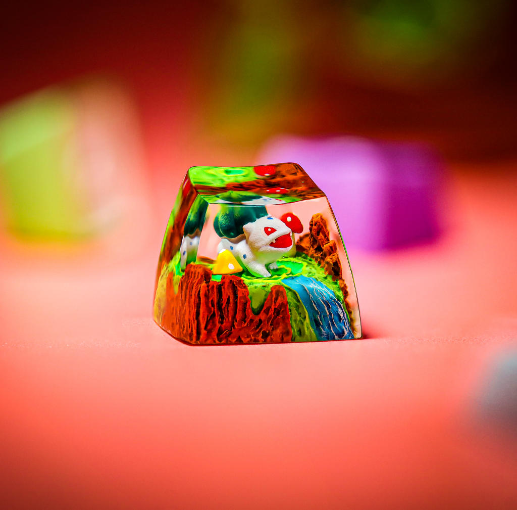 Bulbasaur Artisan Keycap 7 Bulbasaur Artisan Keycap