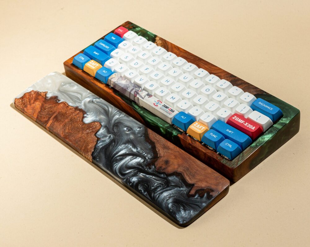 Colorful Resin and Wood wrist rest 5 Yin yang wrist rest
