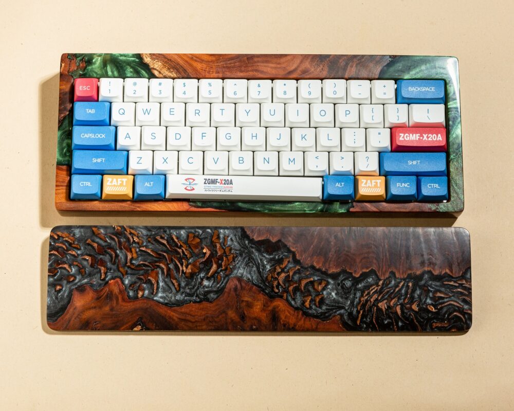 Colorful Resin and Wood wrist rest 4 Black wrist rest