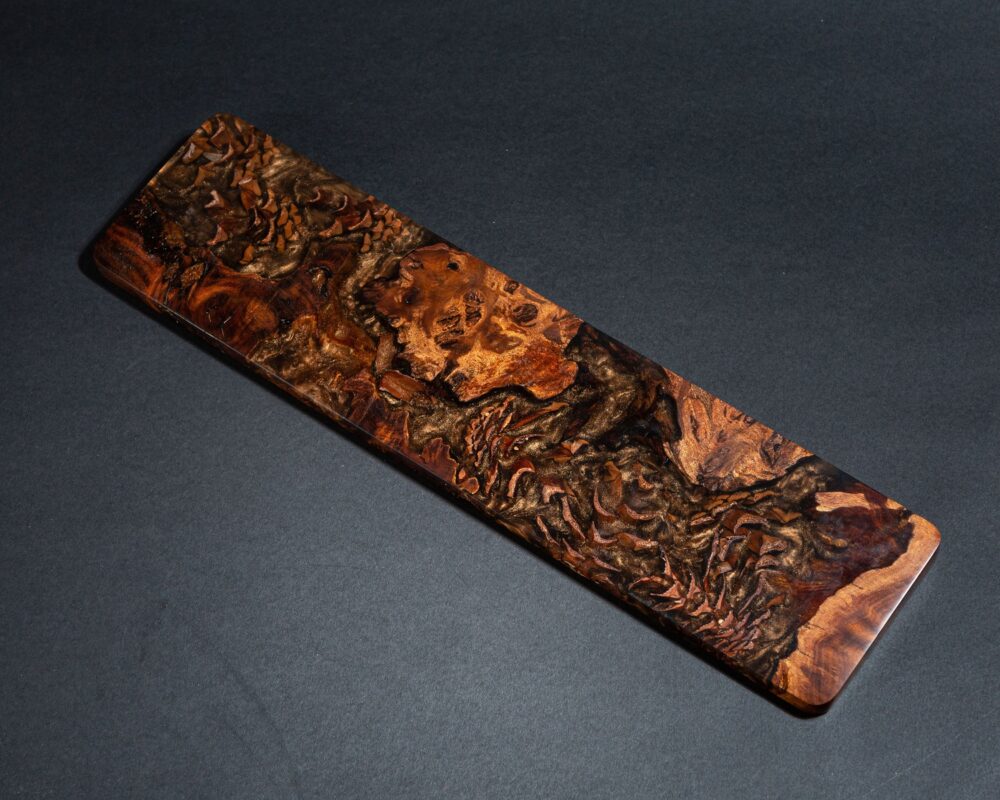 Colorful Resin and Wood wrist rest 2 Brown wrist rest