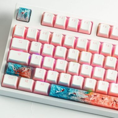 blue coral koi keycap