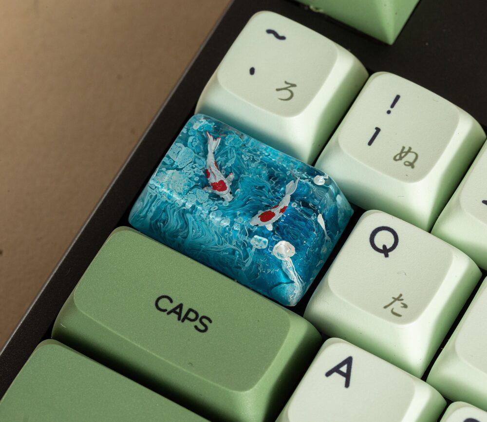 Bluesky Koi keycap 5 Blue ocean keycapb for tab