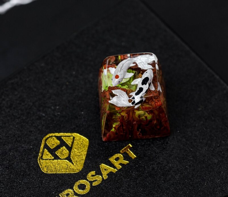 Unique Koi artisan keycap (SA profile) 3 custom koi keycap