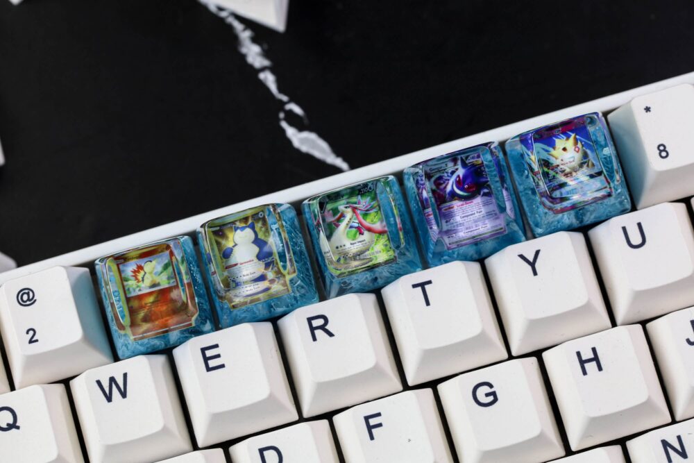 Custom Pokemon Card Artisan Keycap 9 Custom pokemon card artisan keycap