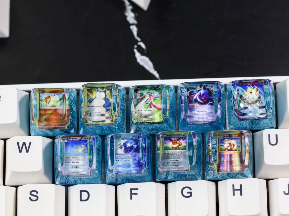 Custom Pokemon Card Artisan Keycap 7 Custom pokemon card artisan keycap