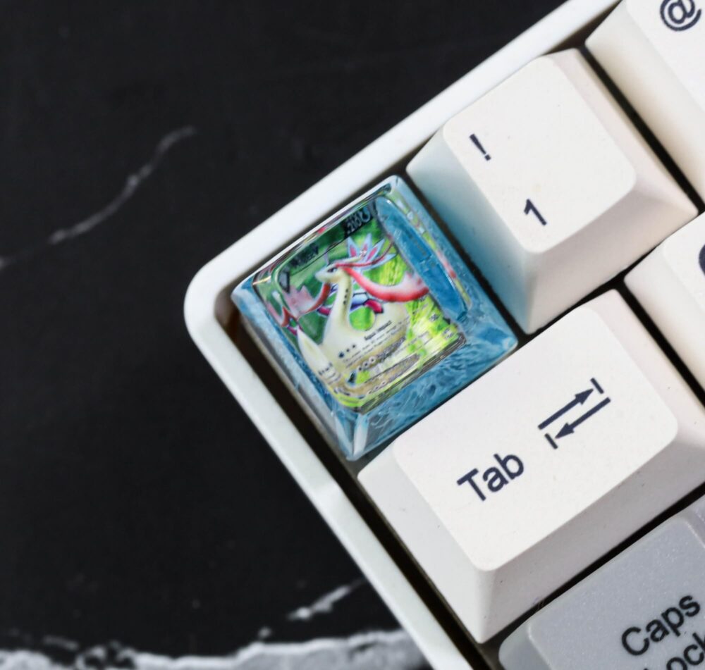 Custom Pokemon Card Artisan Keycap 5 Custom pokemon card artisan keycap