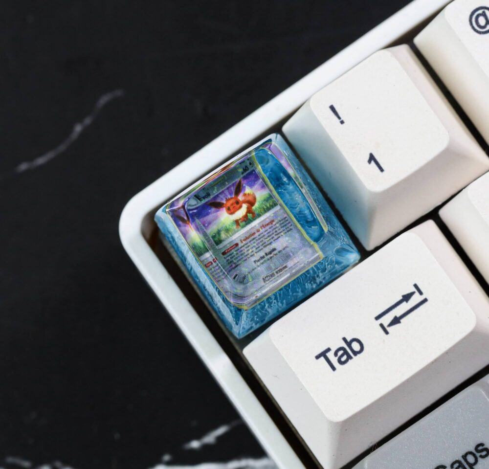 Custom Pokemon Card Artisan Keycap 4 Custom pokemon card artisan keycap