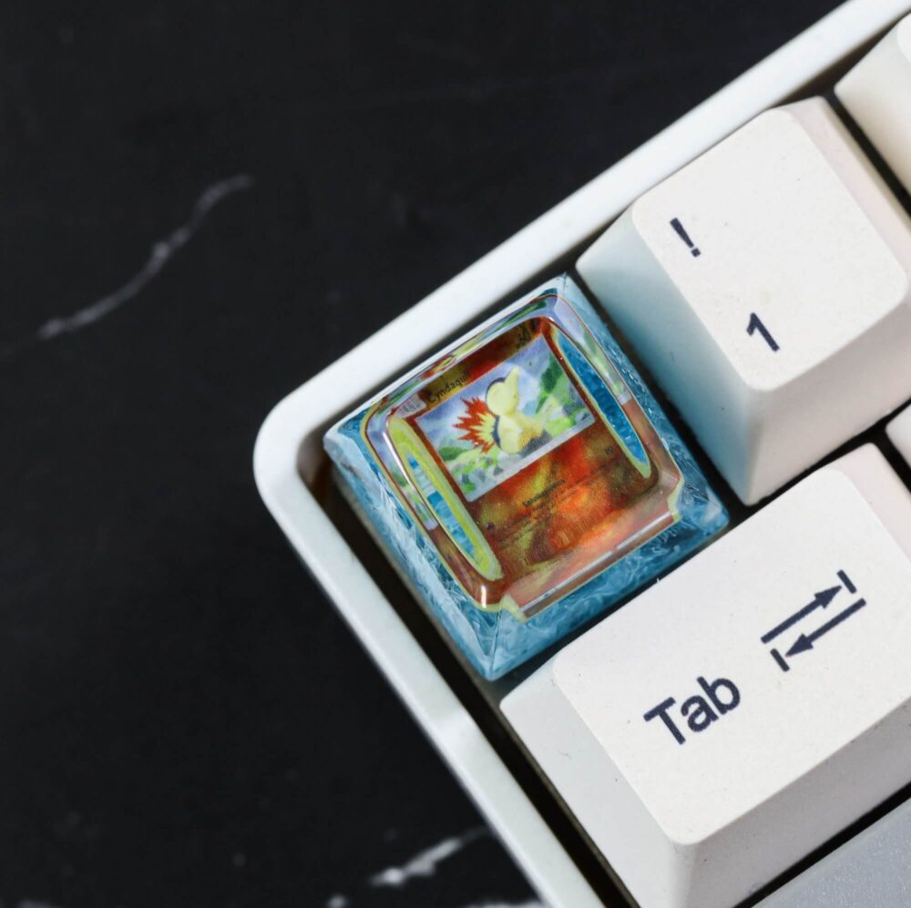 Custom Pokemon Card Artisan Keycap 3 Custom pokemon card artisan keycap