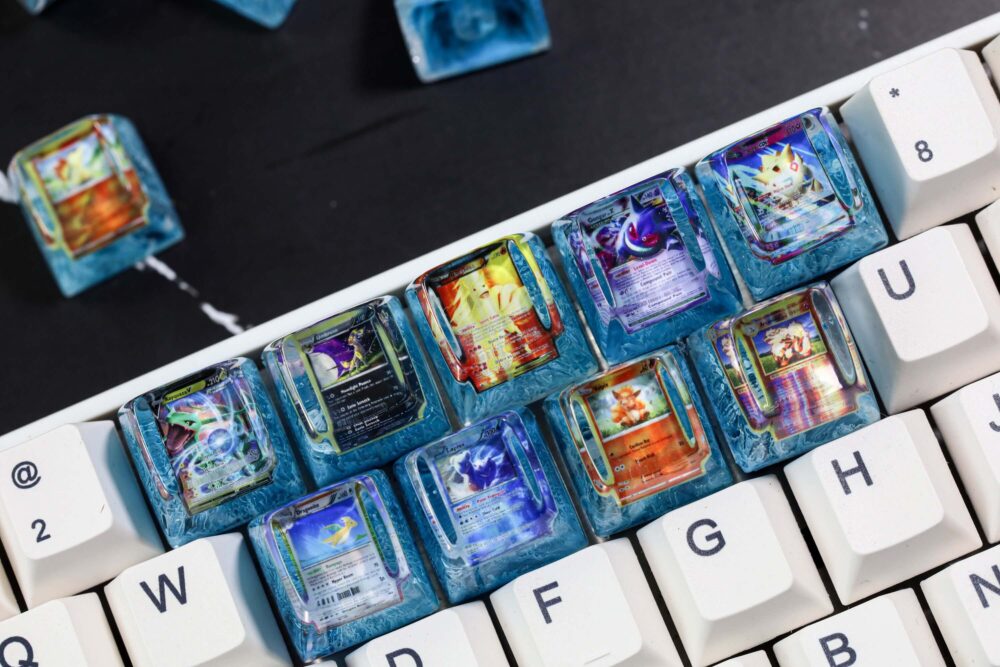 Custom Pokemon Card Artisan Keycap 1 Custom pokemon card artisan keycap