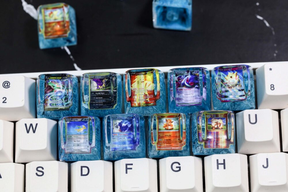 Custom Pokemon Card Artisan Keycap 13 Custom pokemon card artisan keycap