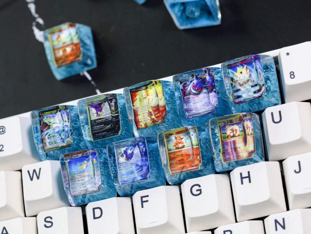Custom Pokemon Card Artisan Keycap 12 Custom pokemon card artisan keycap