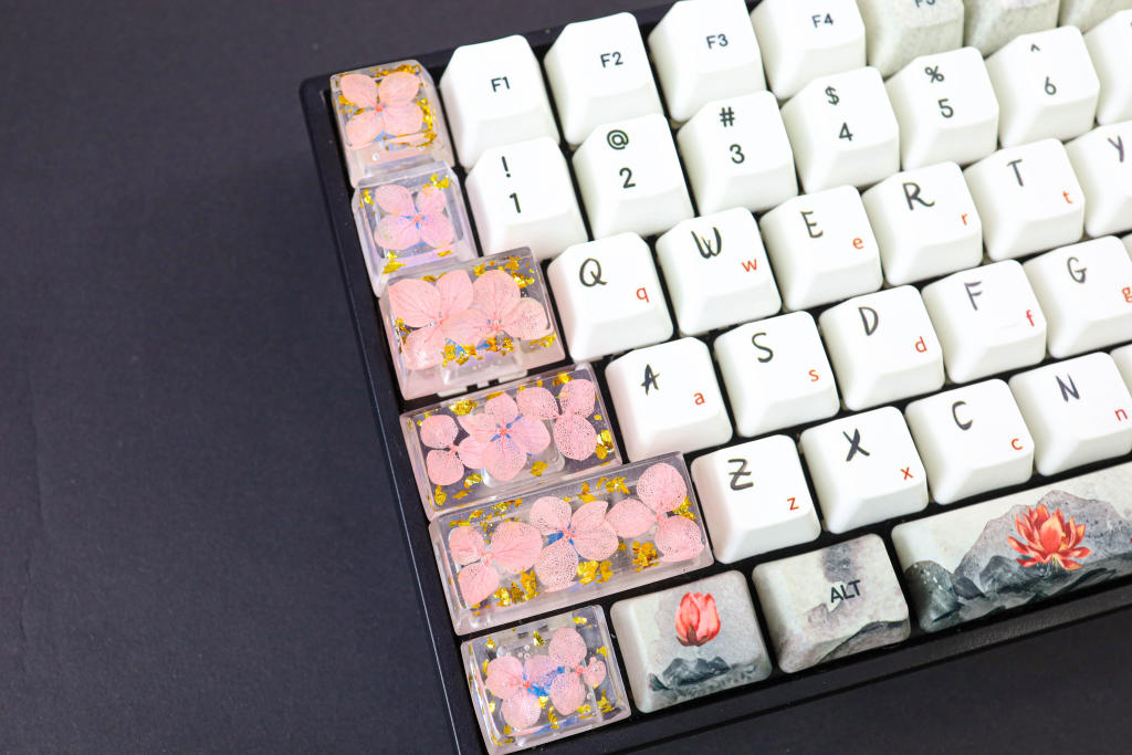 Custom Dry flower Artisan Keycap 5 Custom OEM Profile Dry flower Artisan Keycap