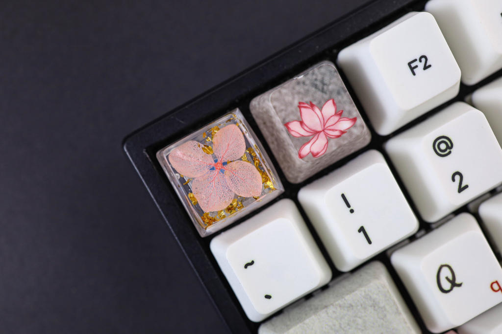 Custom Dry flower Artisan Keycap 17 Dry flower artisan keycap