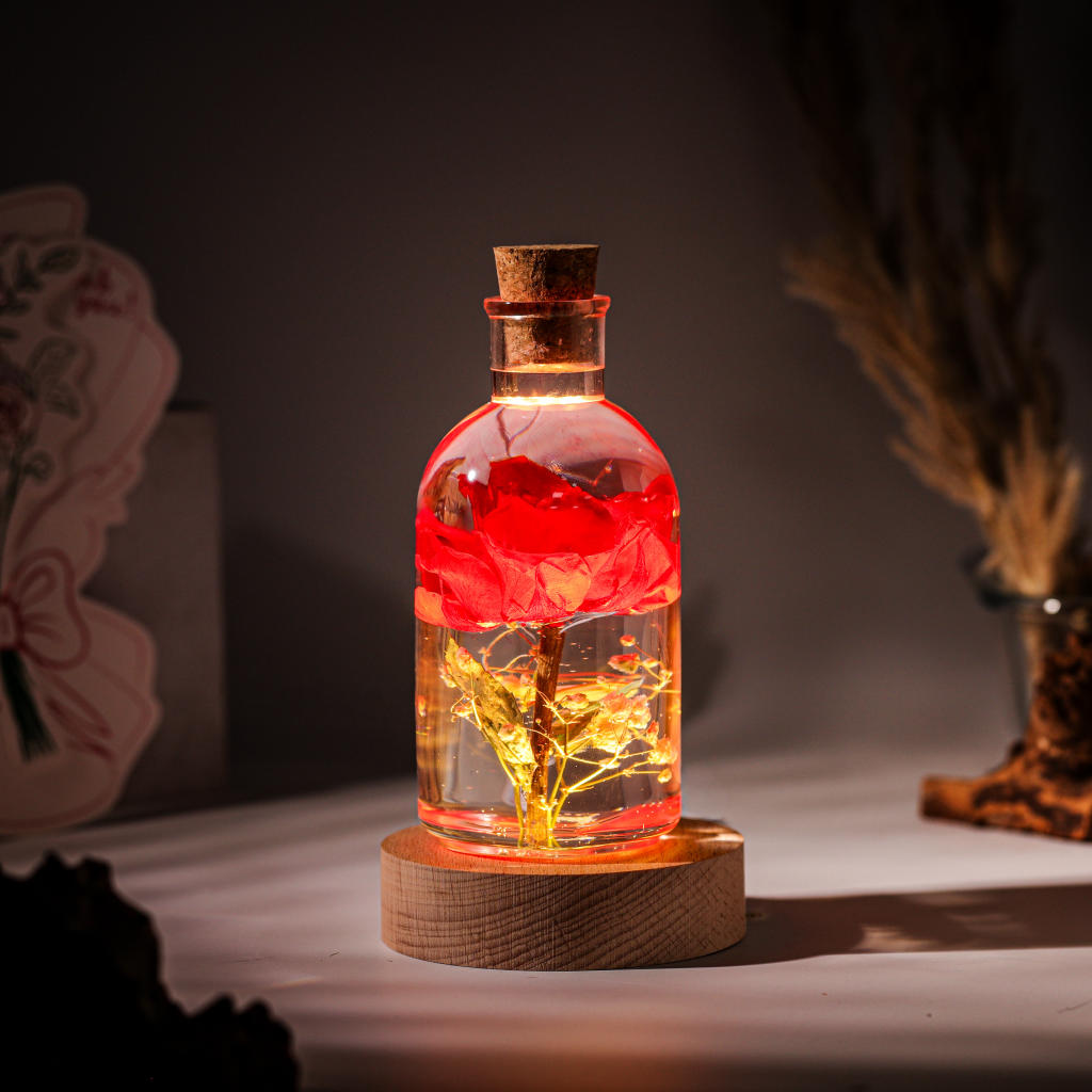 Enchanted Rose night light 9 Enchanted Rose LED Bedroom Lamp