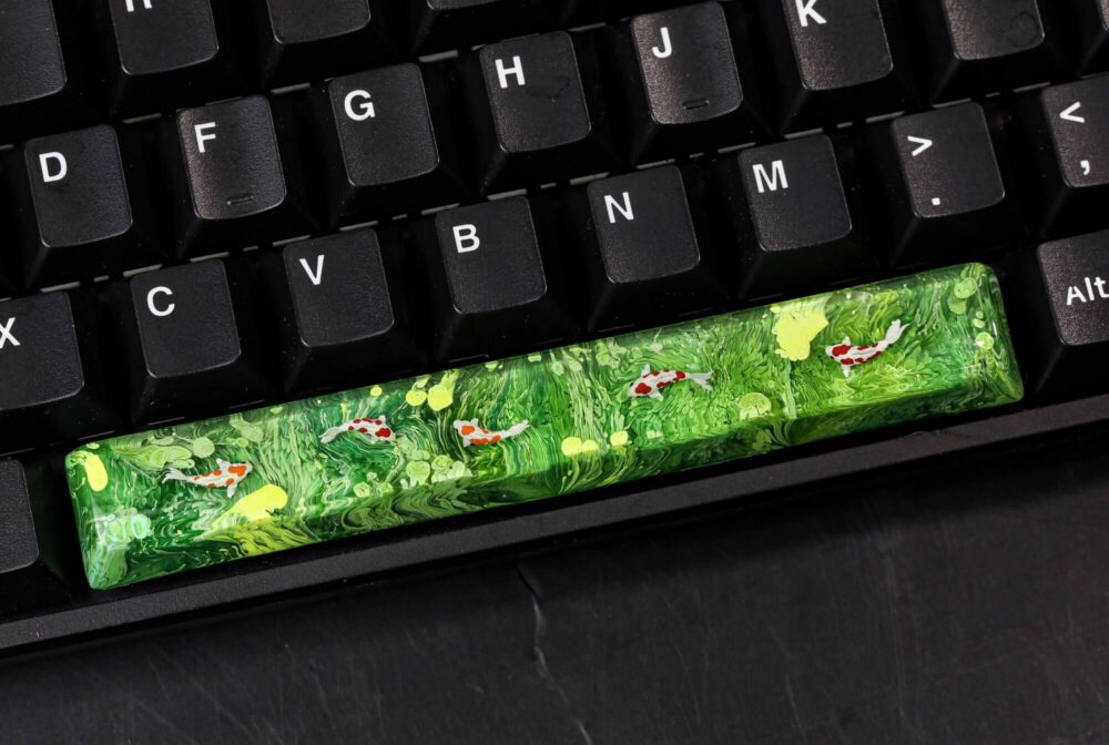 Green Koi Artisan Keycap 14 Green Koi Artisan Keycap