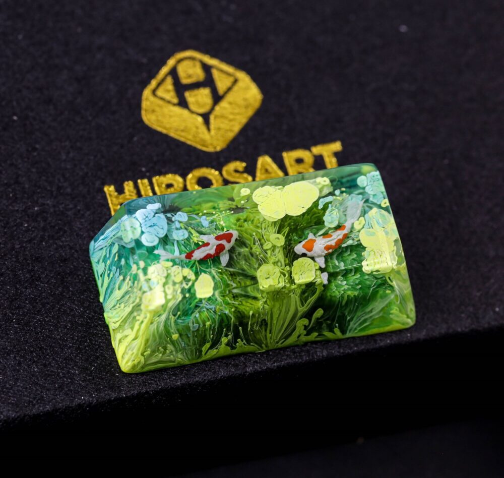 Green Koi Artisan Keycap 13 Green Koi Artisan Keycap