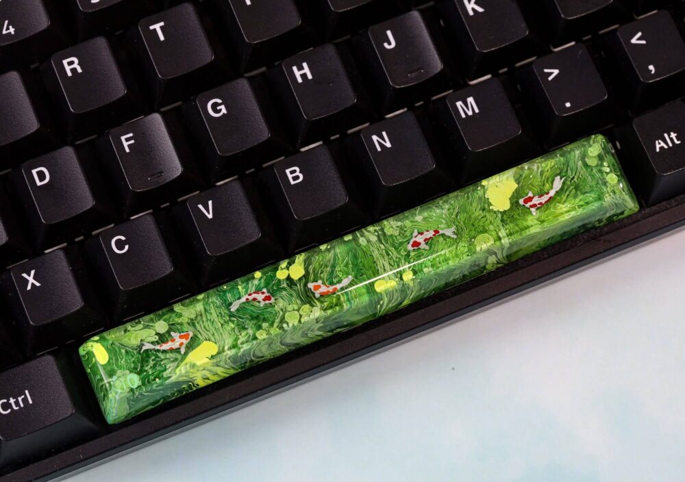 Green Koi Artisan Keycap 11 Green Koi Artisan Keycap