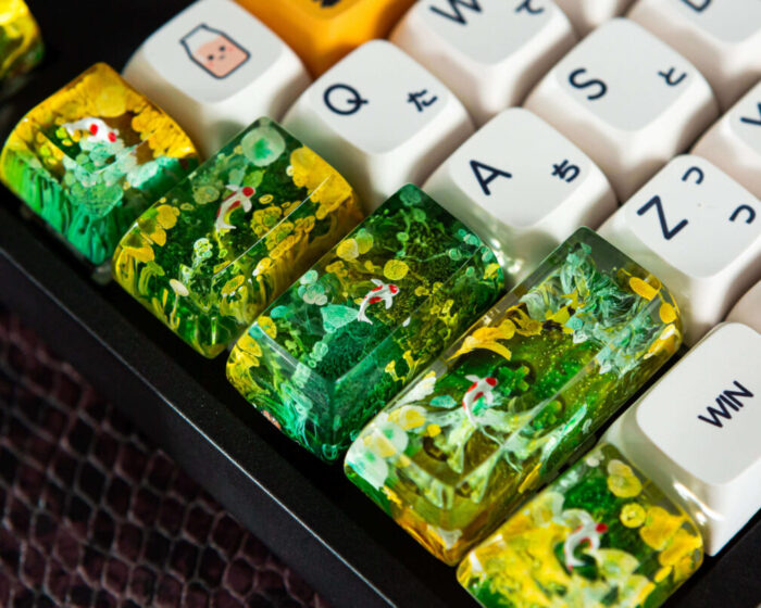 Green Koi Artisan Keycap 4 Green Koi Artisan Keycap