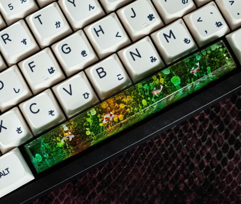 Green Koi Artisan Keycap 21 Green Koi Artisan Keycap