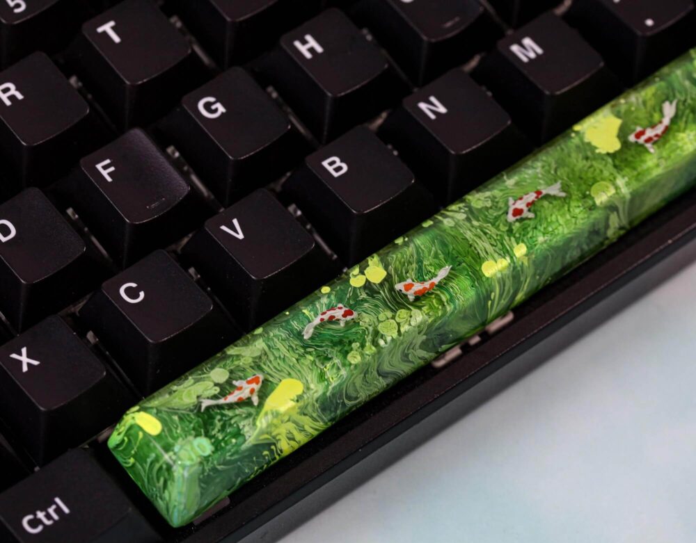 Green Koi Artisan Keycap 19 Green Koi Artisan Keycap