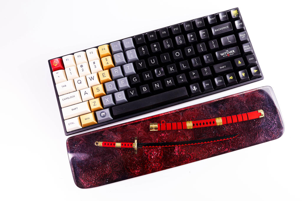 Red Katana Resin Wrist Rest 8 Red Katana Resin Wrist Rest