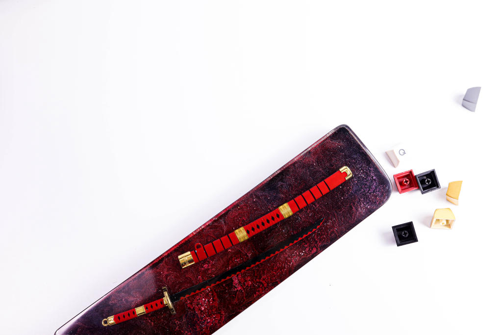 Red Katana Resin Wrist Rest 7 Red Katana Resin Wrist Rest