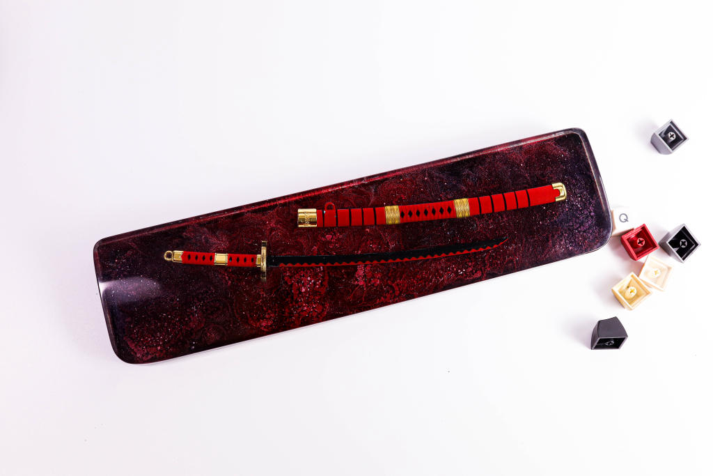 Red Katana Resin Wrist Rest 6 Red Katana Resin Wrist Rest