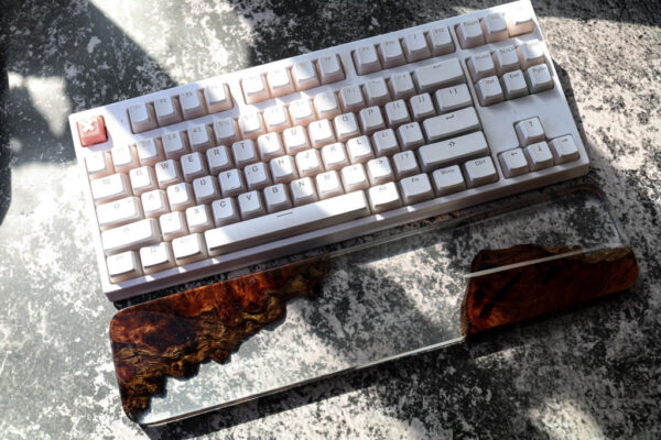 Clear Resin and Wood wrist rest 5 Clear Resin and Wood wrist rest