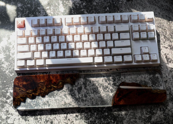 Clear Resin and Wood wrist rest 4 Clear Resin and Wood wrist rest