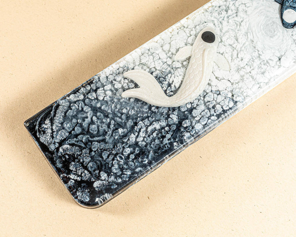 Black Yin Yang Resin Wrist Rest 5 Black and white resin wrist rest