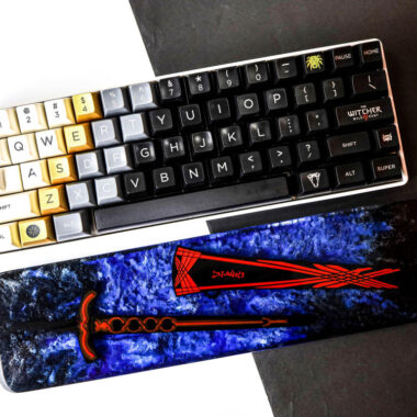 Black Excalibur Sword Resin Wrist Rest