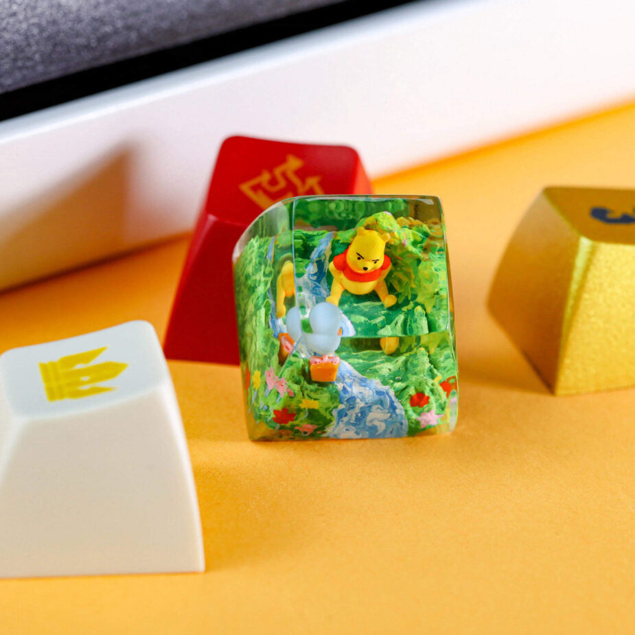 Winnie the Pooh artisan keycap 9 Winnie the Pooh resin keycap