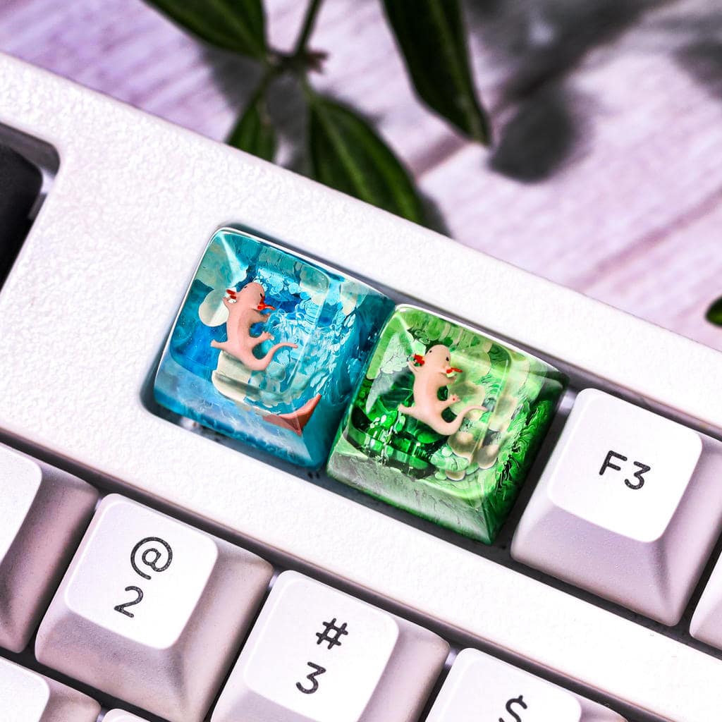 Axolotl artisan keycap 5 Axolotl artisan keycap