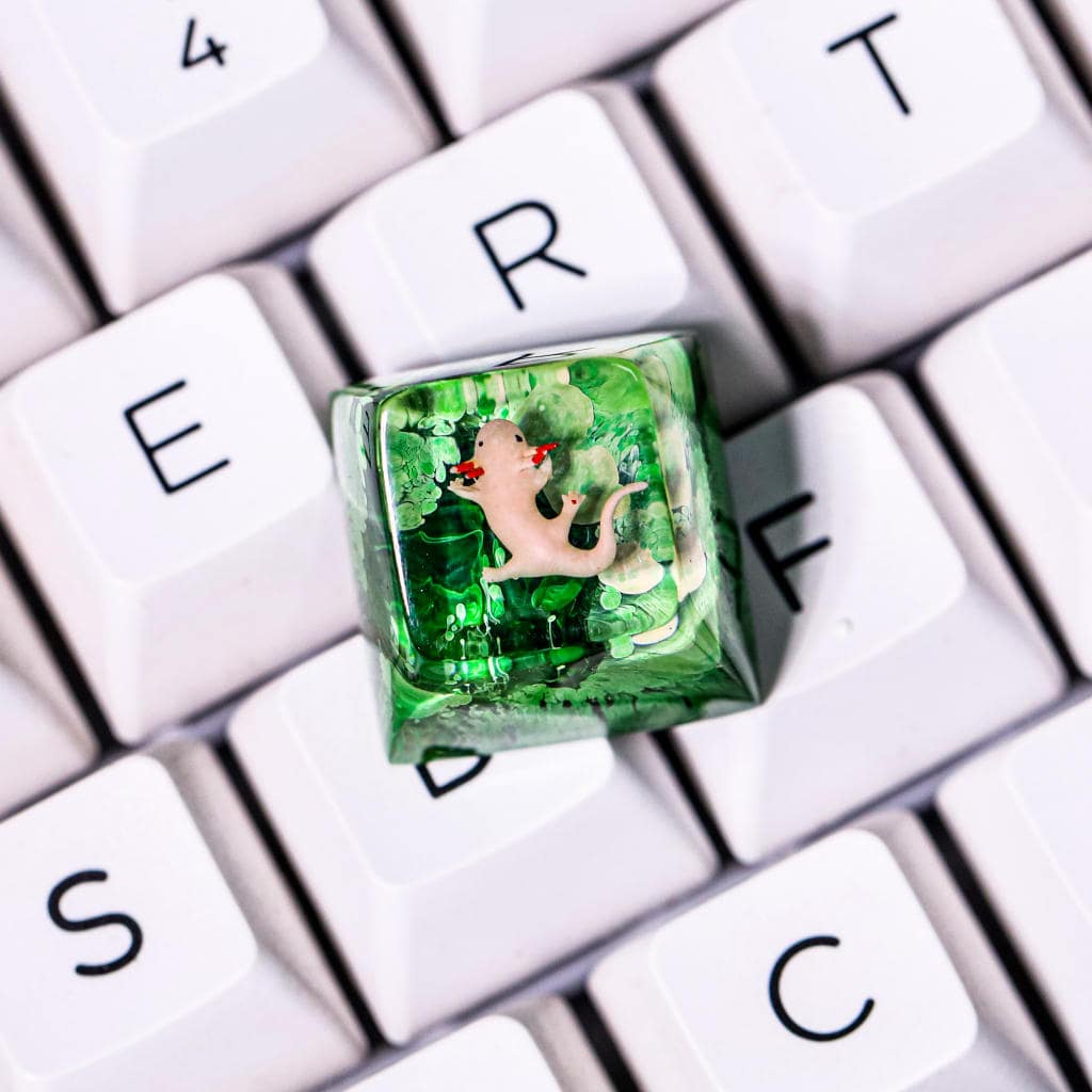 Axolotl artisan keycap 6 Axolotl artisan keycap