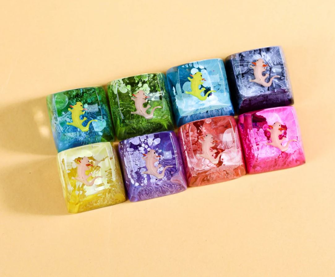 Blind Box Keycaps 20 Axolotl artisan keycap