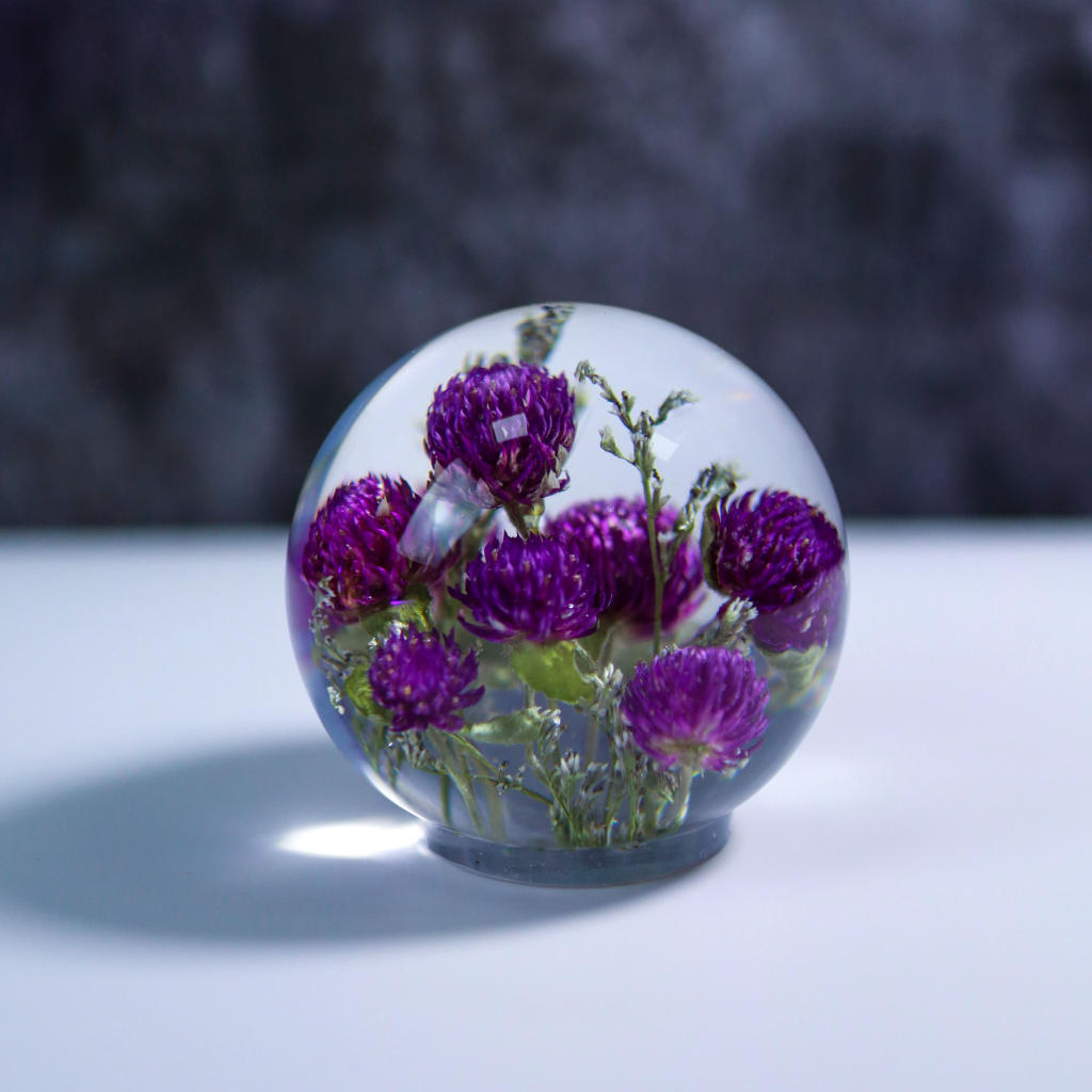 Globe Amaranth Flower Night Lamp 5 Globe Amaranth Flower Night Lamp