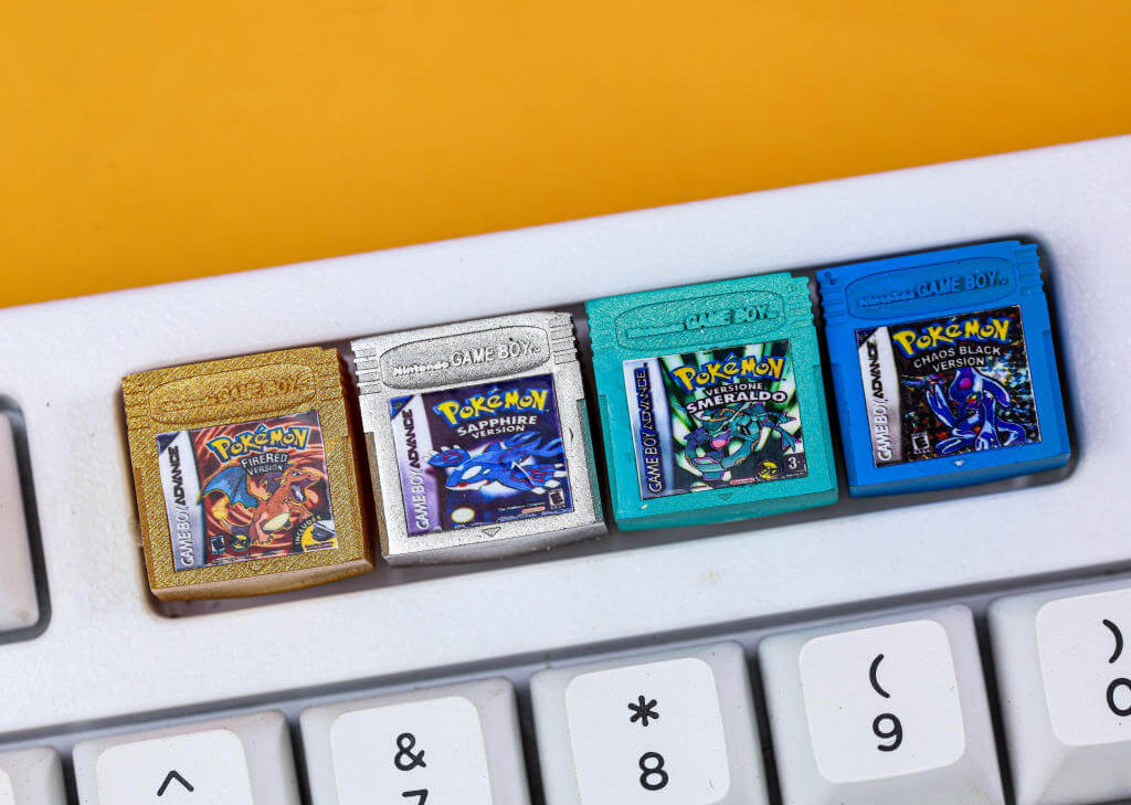 Pokemon Gameboy artisan keycap 2 Pokemon Gameboy keycap