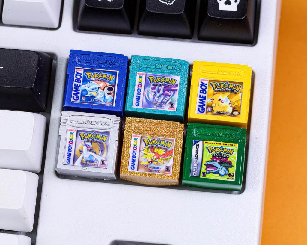 Pokemon Gameboy artisan keycap 9 Pokemon Gameboy keycap