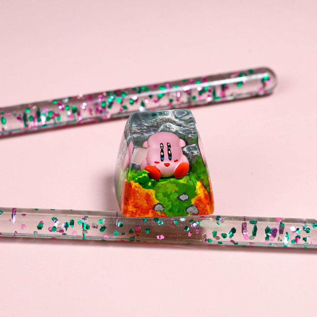 Kirby artisan keycap 9 Kirby artisan keycap ver 3