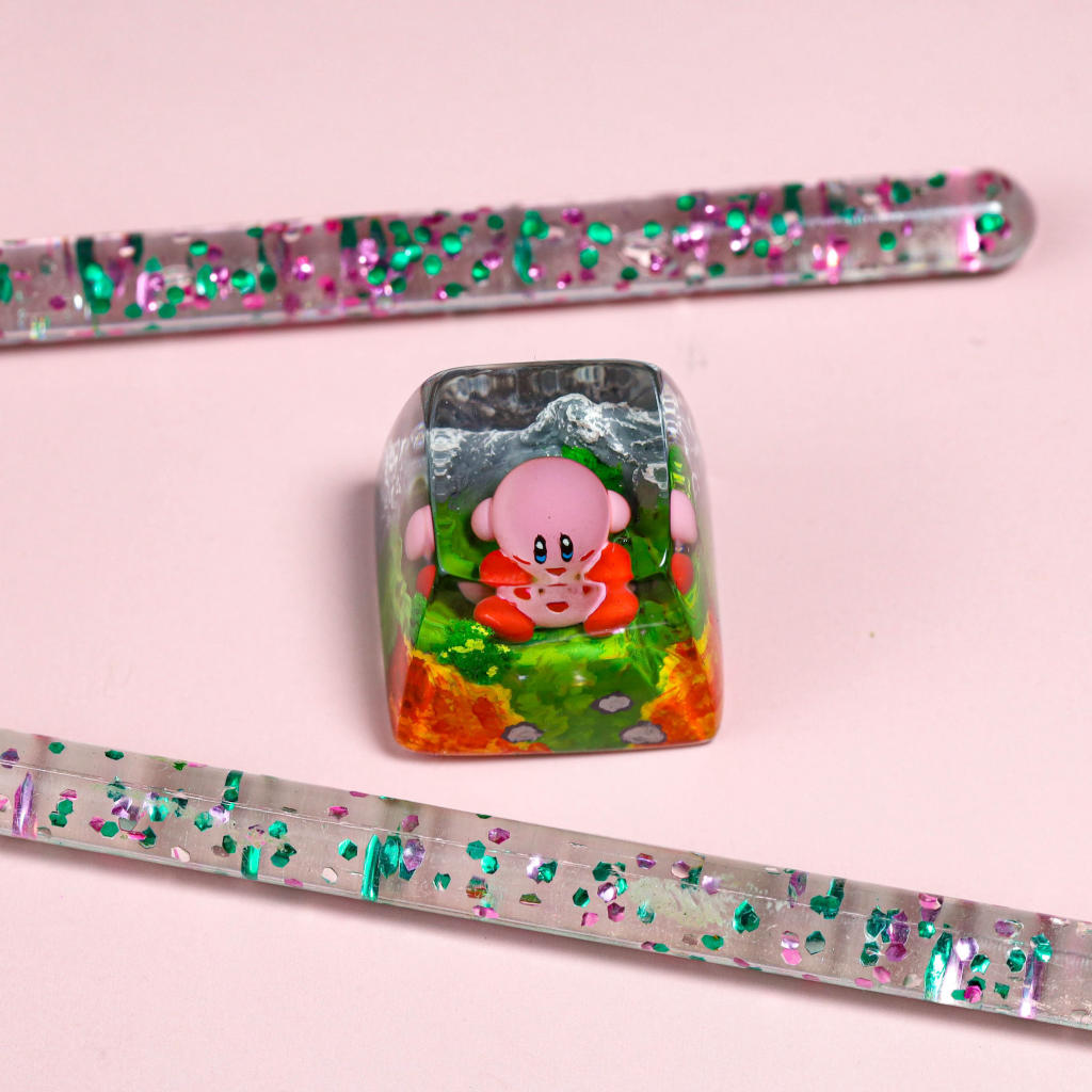 Kirby artisan keycap 8 Kirby artisan keycap ver 3