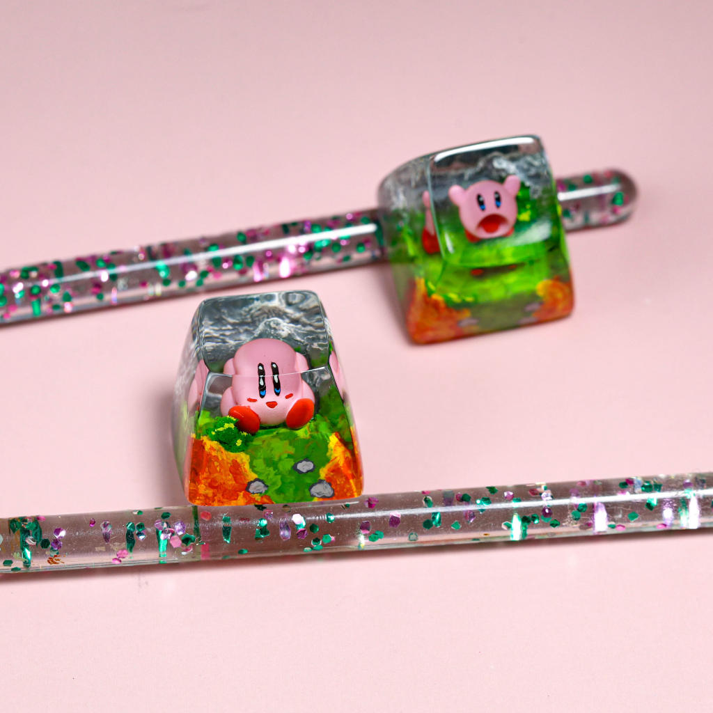 Kirby artisan keycap 7 Kirby artisan keycap ver 3