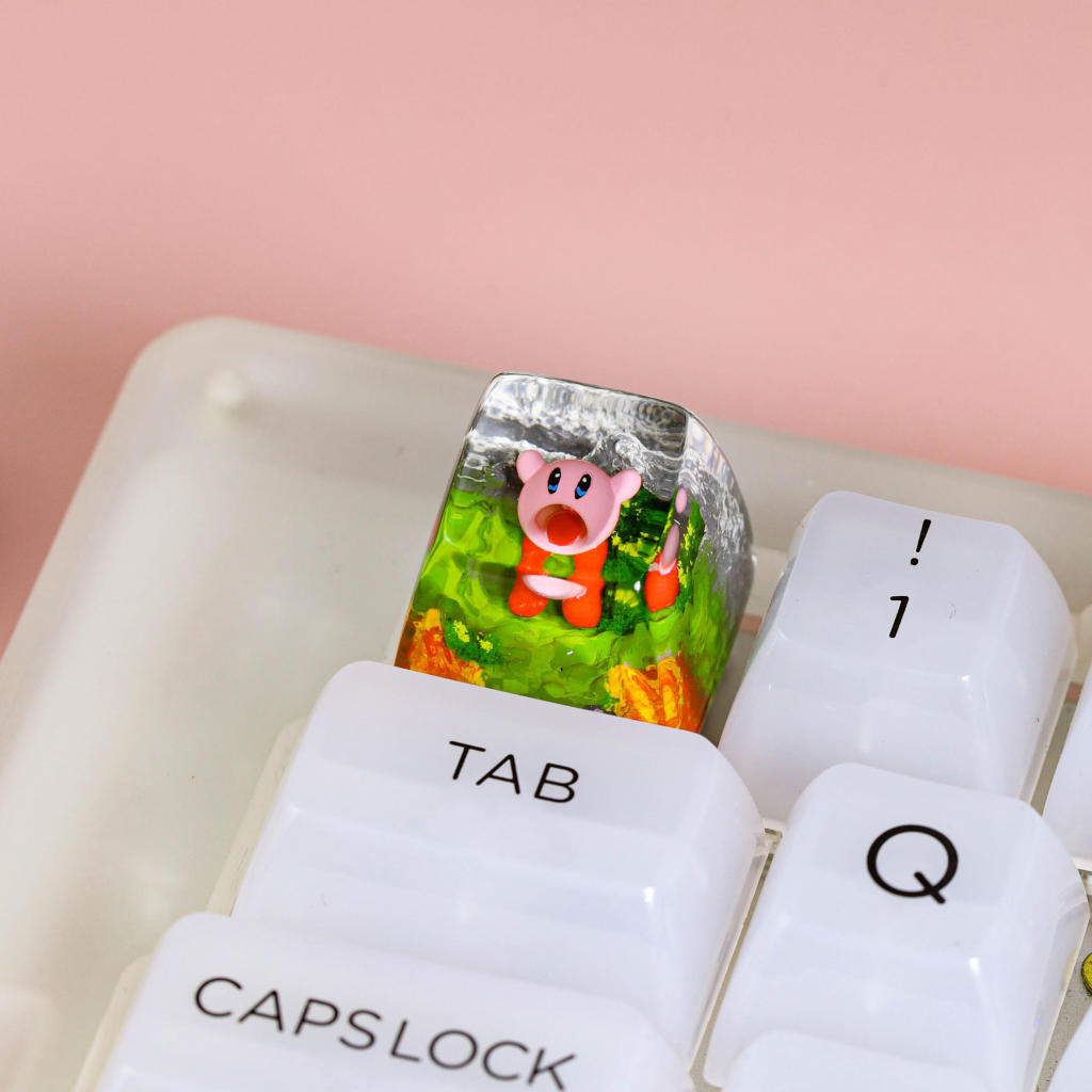 Kirby artisan keycap 5 Kirby artisan keycap ver 3