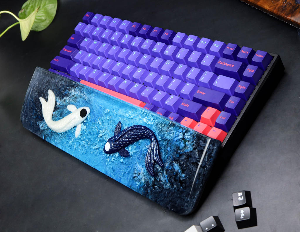 Koi Fish Wrist Rest 3 Koi Wrist rest
