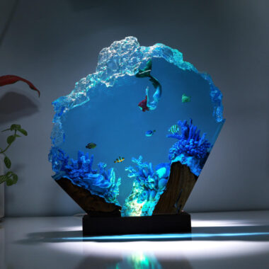 Manta Ray and Jellyfish night light