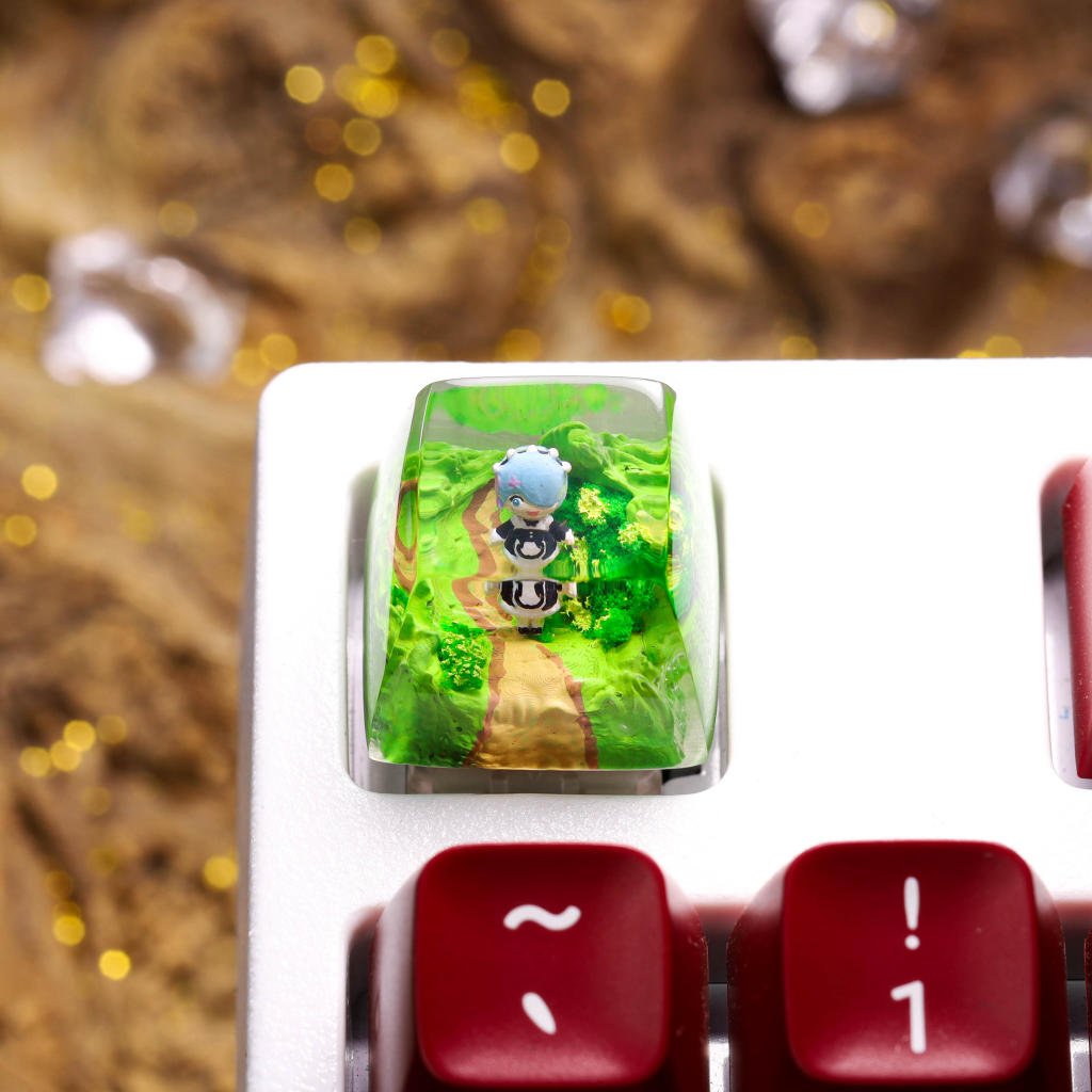 Re:Zero Rem artisan keycap 5 Re:Zero Rem artisan keycap
