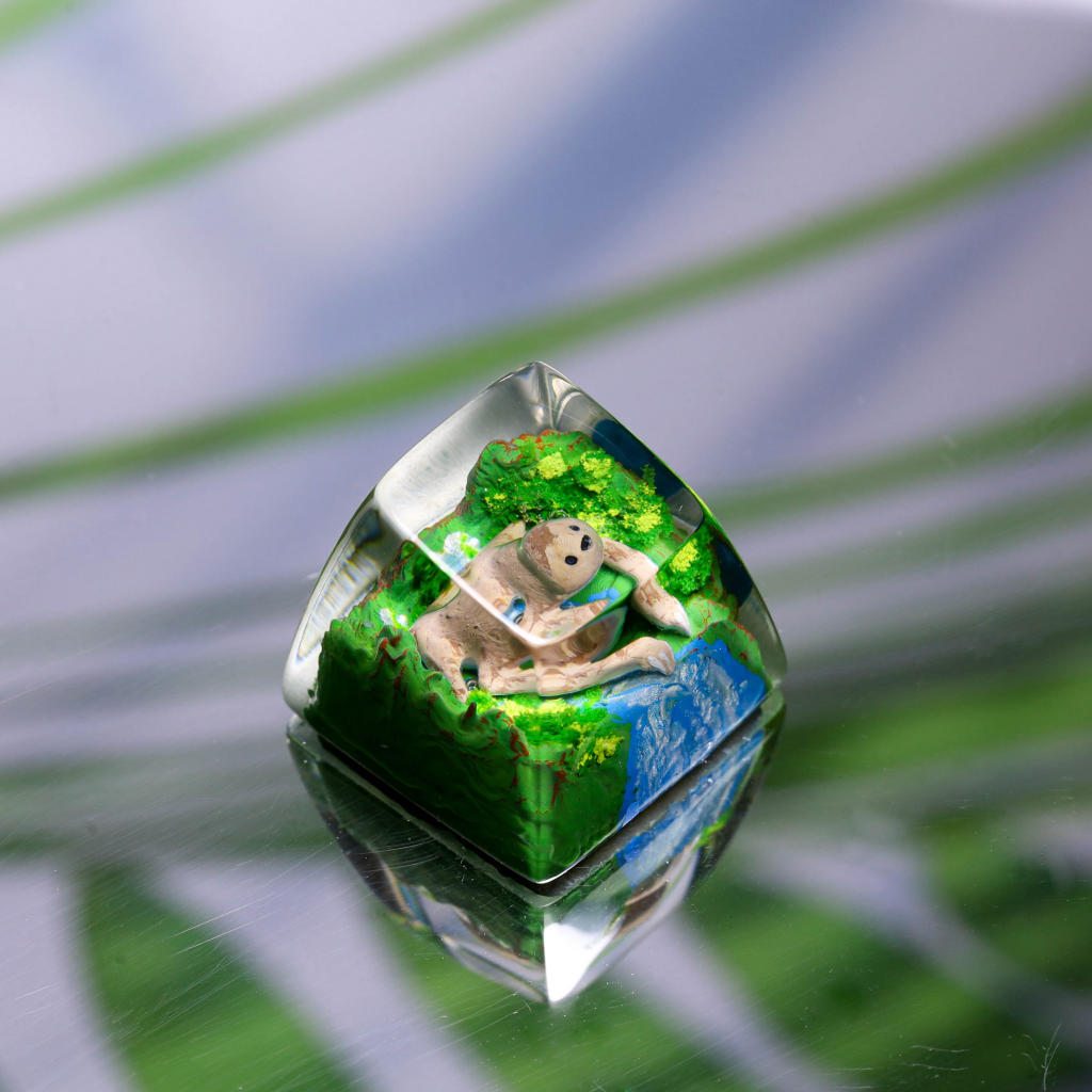 Sloth artisan keycap 5 Sloth keycap