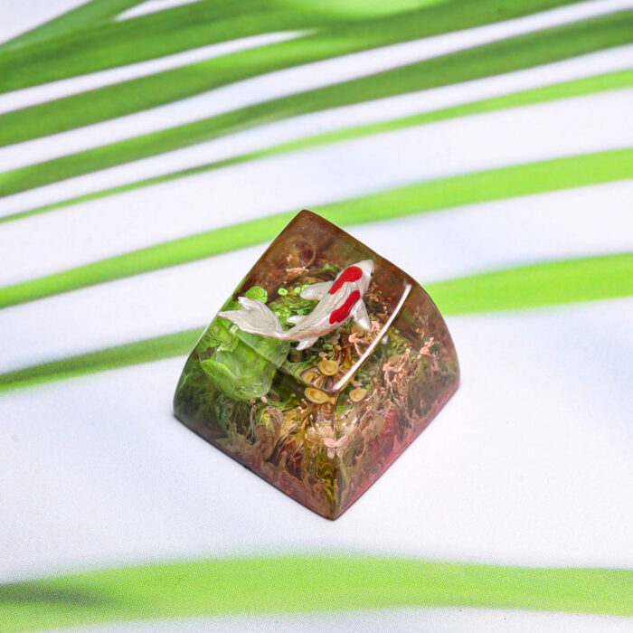 Honey and Mint Koi Keycap 4 Honey and mint koi keycap