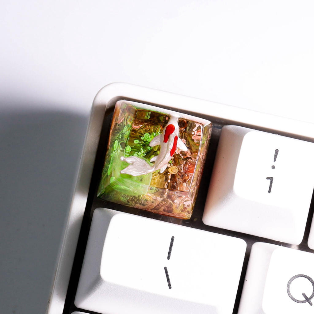 Honey and Mint Koi Keycap 2 Honey and mint koi keycap