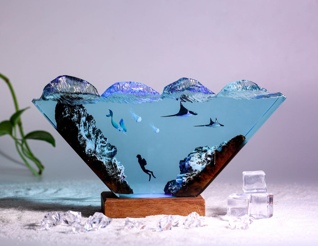 Mermaid and Diver Night Lights ver 2 1 Mermaid and Diver Night Lights ver 2